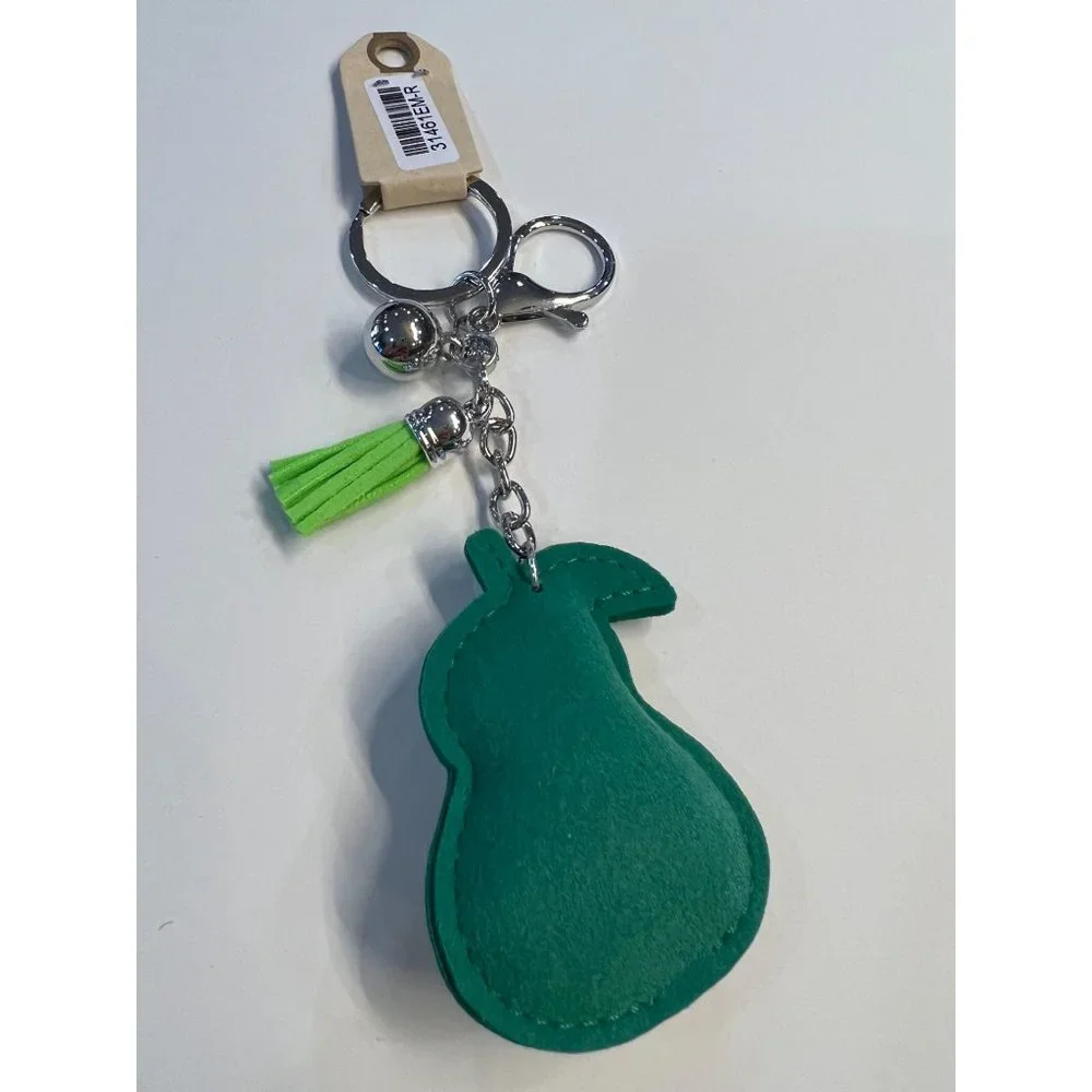 NWT Crystal Avenue Avacodo Rhinestone Puff‎ Keychain/ Bag Clip